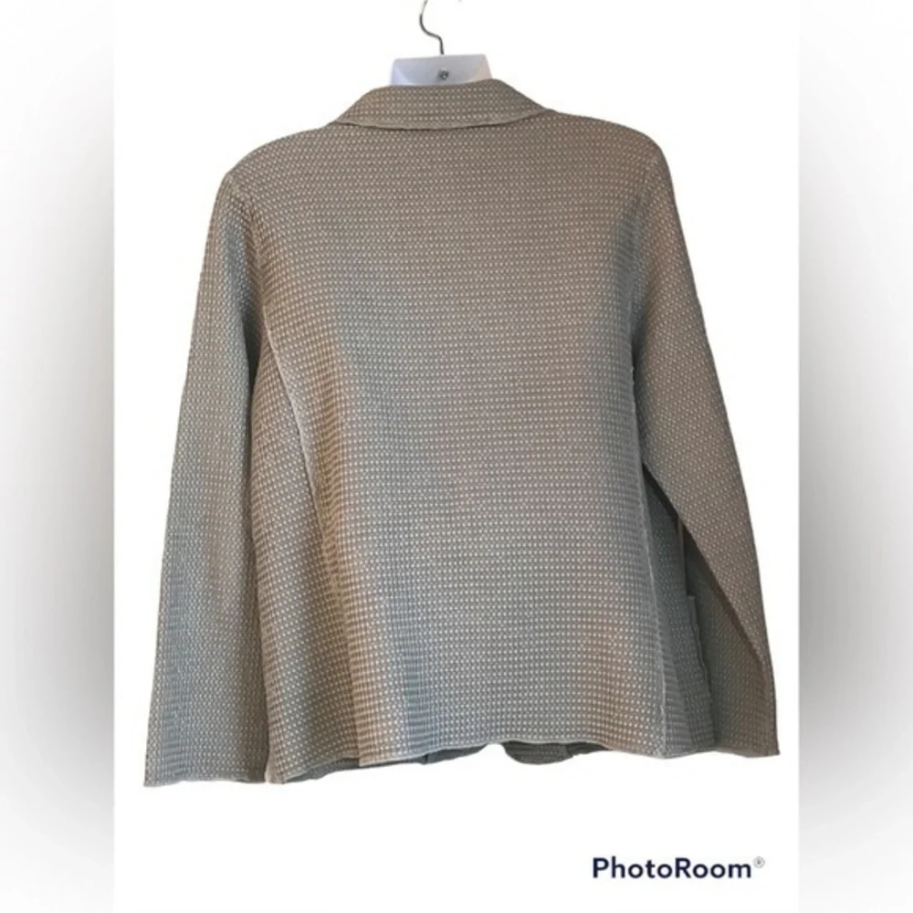 Like New Tan Cotton Blazer, Size Medium